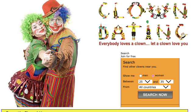 clown amoureux - Clown Dating Everybody loves a clown... let a clown love you Search Join for free Search Find other clowns near you. Show me men O women Between 25 and 35 From All countries Search Now